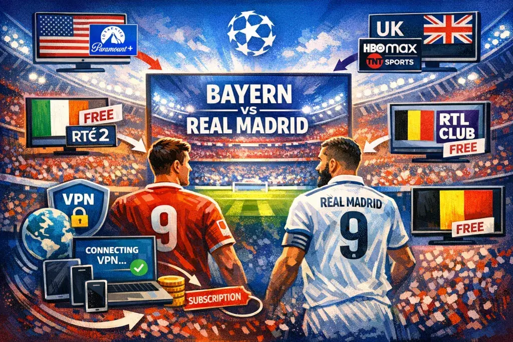 Bayern Munich v Real Madrid: Where the European tie airs