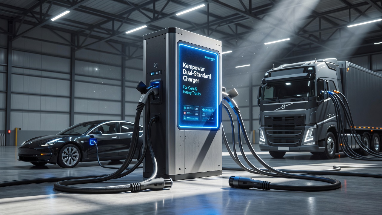 Kempower Debuts Dual-Standard Charger for Cars and Heavy Trucks